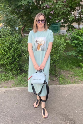 Выкройка и для футболки и для платья