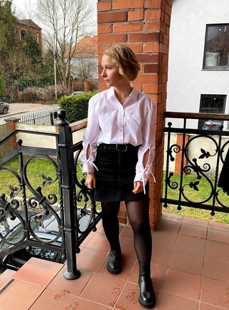 Не классическая белая рубашка