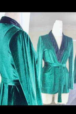 Жакет из бархата