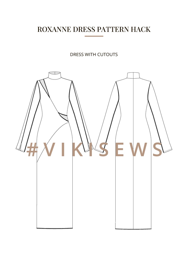 Roxanne dress pattern hacking guide