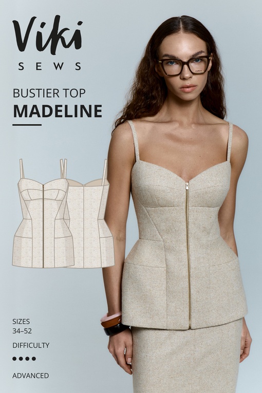 Madeline bustier top