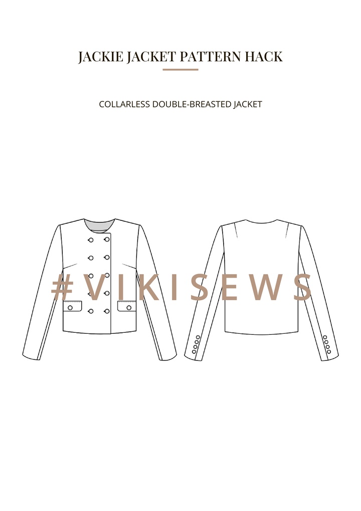Jackie jacket pattern hacking guide