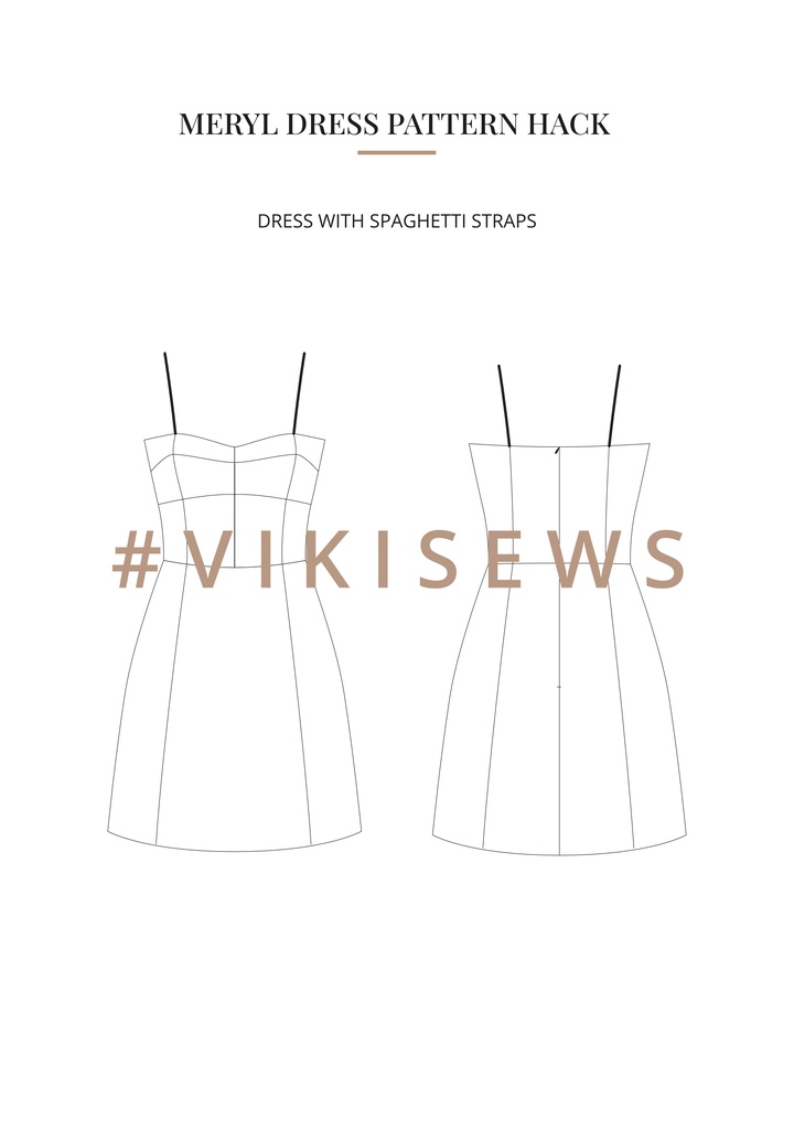 Meryl dress pattern hacking guide