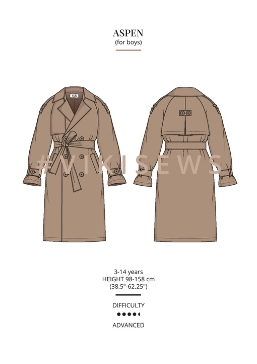 Aspen trench coat (boy)