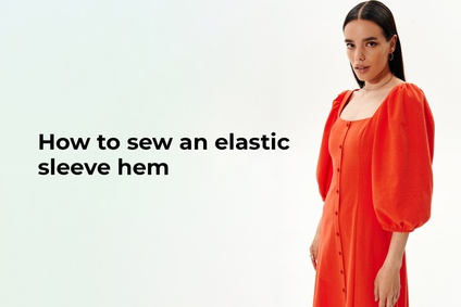 How to sew an elastic sleeve hem