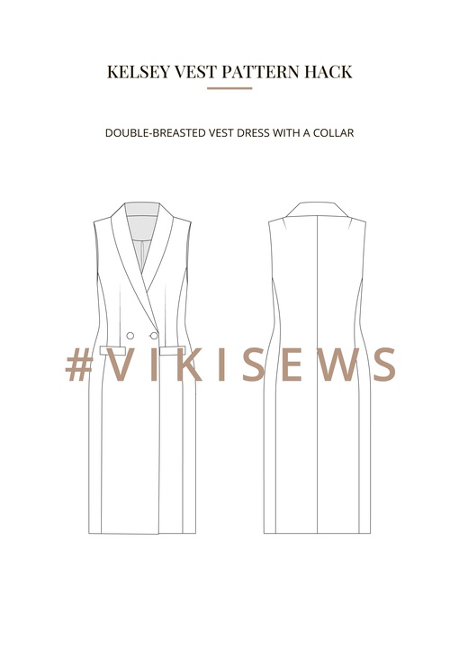 Kelsey vest pattern hacking guide
