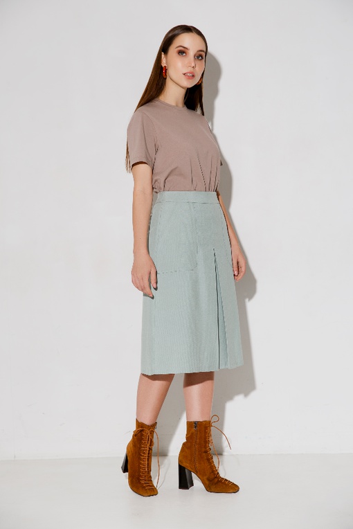 МК по пошиву юбки с встречной складкой Элания