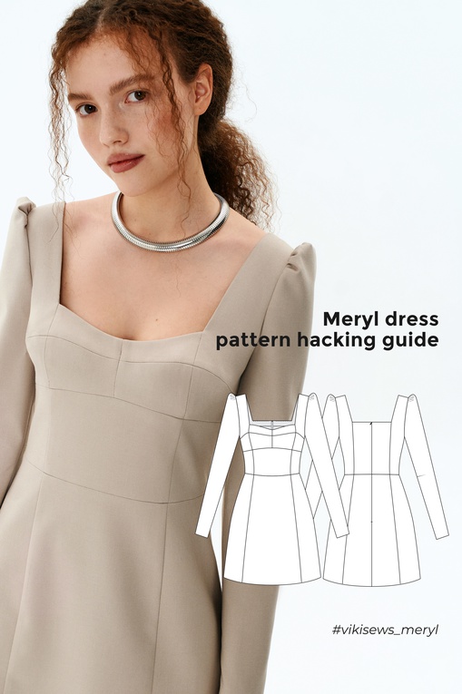 Meryl dress pattern hacking guide