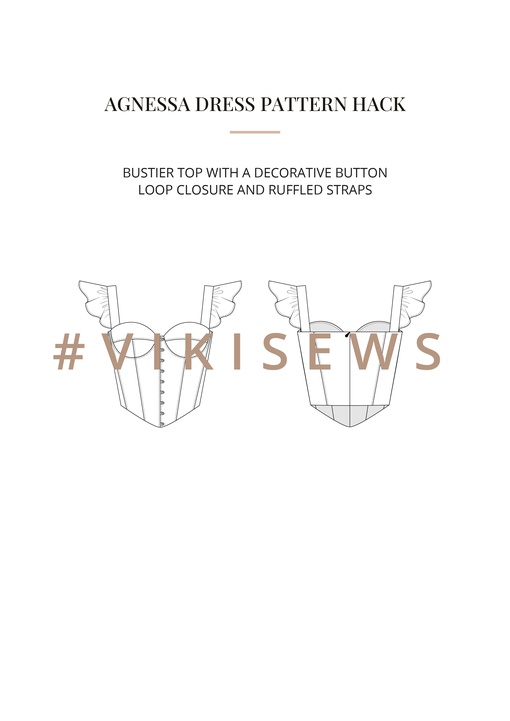 Agnessa dress pattern hacking guide