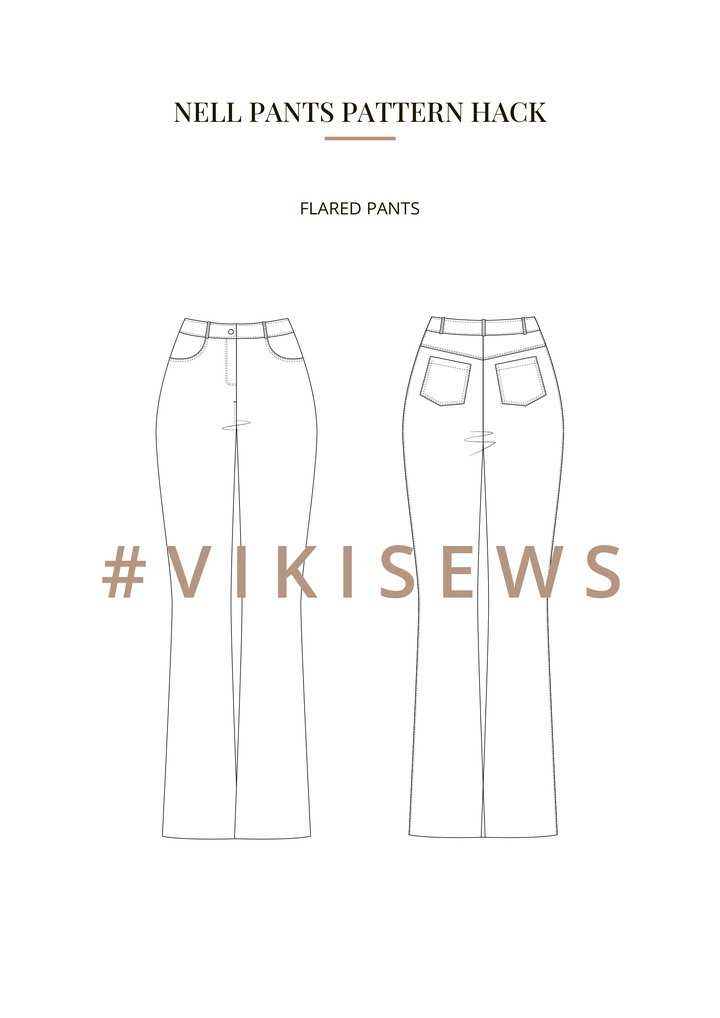 Nell pants pattern hacking guide