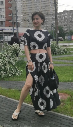 Платье, превращенное в костюм тройку