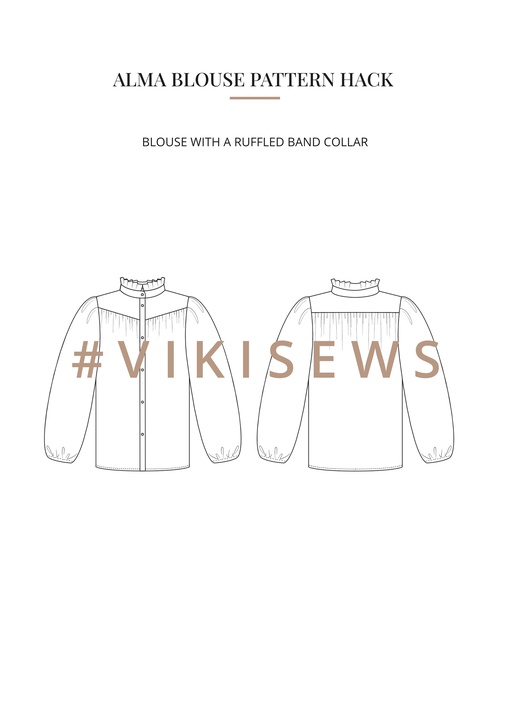 Alma blouse pattern hacking guide