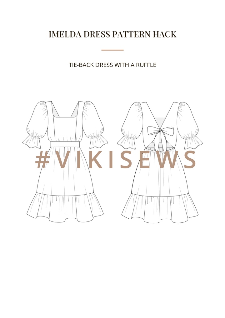 Imelda dress pattern hacking guide