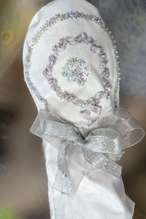 Новогодниу образ по выкройке рукавичек Онор