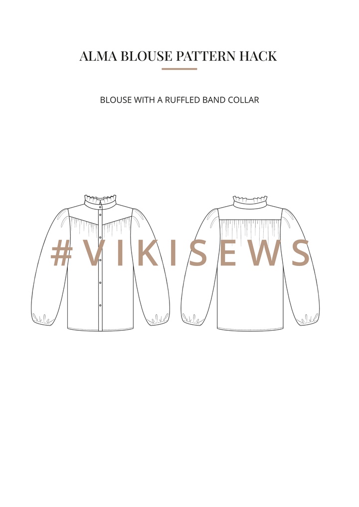 Alma blouse pattern hacking guide