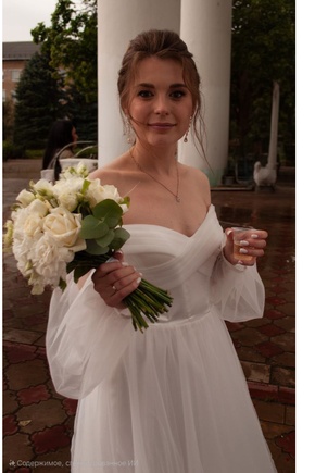 Нежное свадебное платье