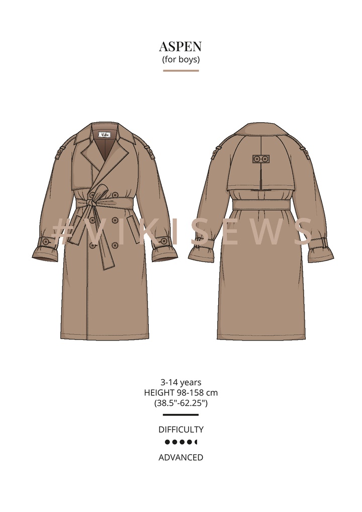 Aspen trench coat (boy)