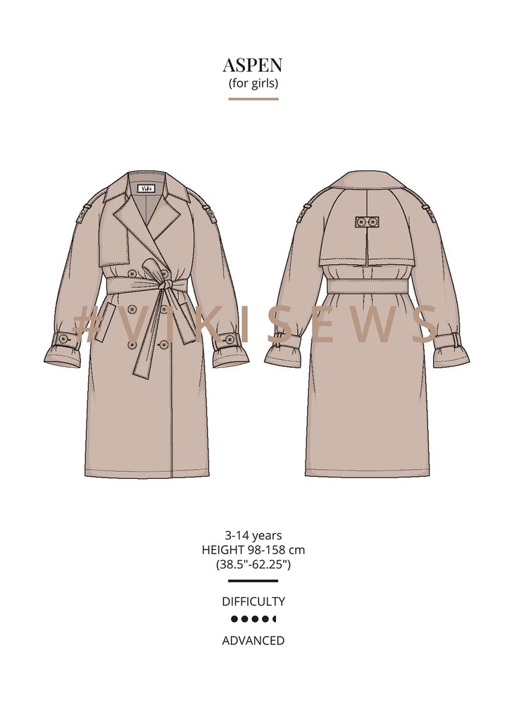 Aspen trench coat (girl)