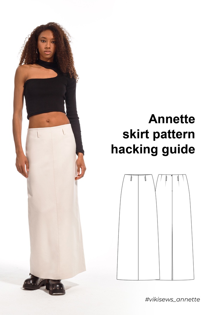 Annette skirt pattern hacking guide