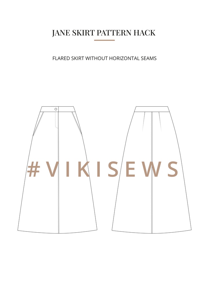 Jane skirt pattern hacking guide