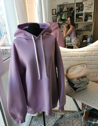 Худи из футера с начесом