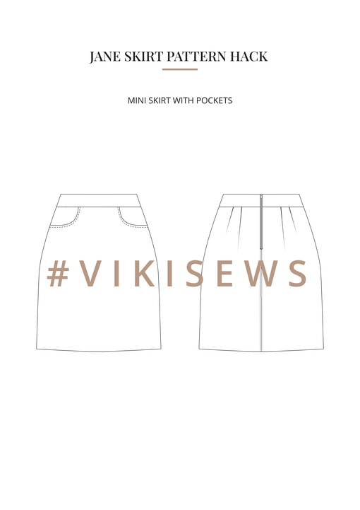 Jane skirt pattern hacking guide