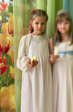 Вэнди из белого муслина и прошвы