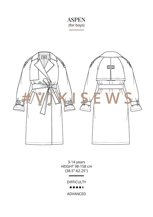 Aspen trench coat (boy)