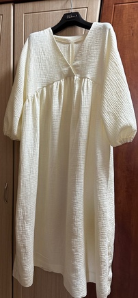 Чудесное платье😍 сшила из муслина. Получилась воздушная нежнятина☺️