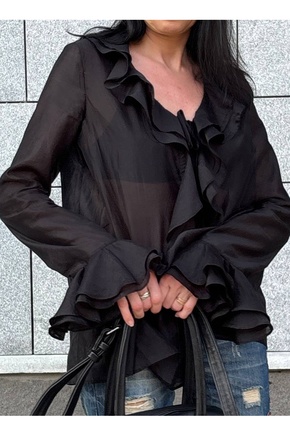 Черное бохо для жары в городе