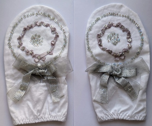 Новогодниу образ по выкройке рукавичек Онор