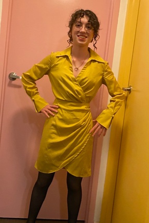 Elegant Silhouette with an Edgy Twist