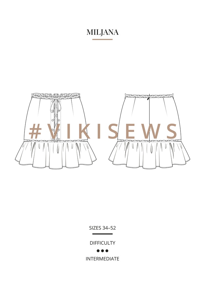 Miljana skirt