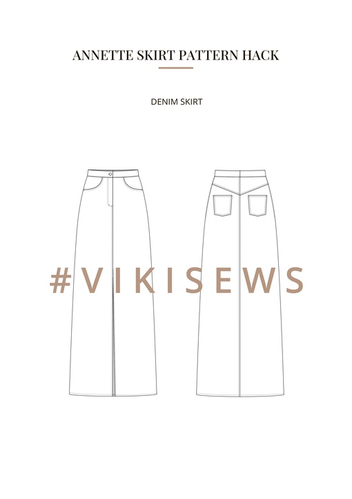 Annette skirt pattern hacking guide