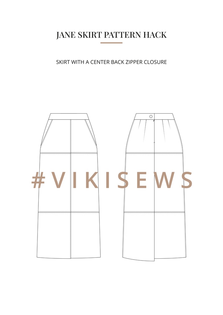 Jane skirt pattern hacking guide