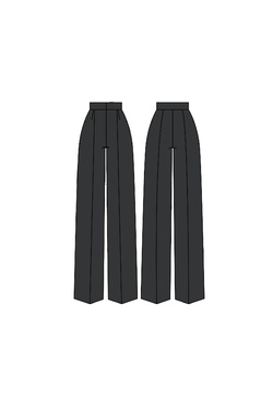 Брюки прямые объемные Джес