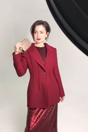 Этери из двуслойной шерсти с закрытыми швами без подклада