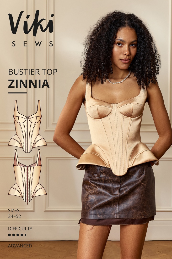 Zinnia bustier top