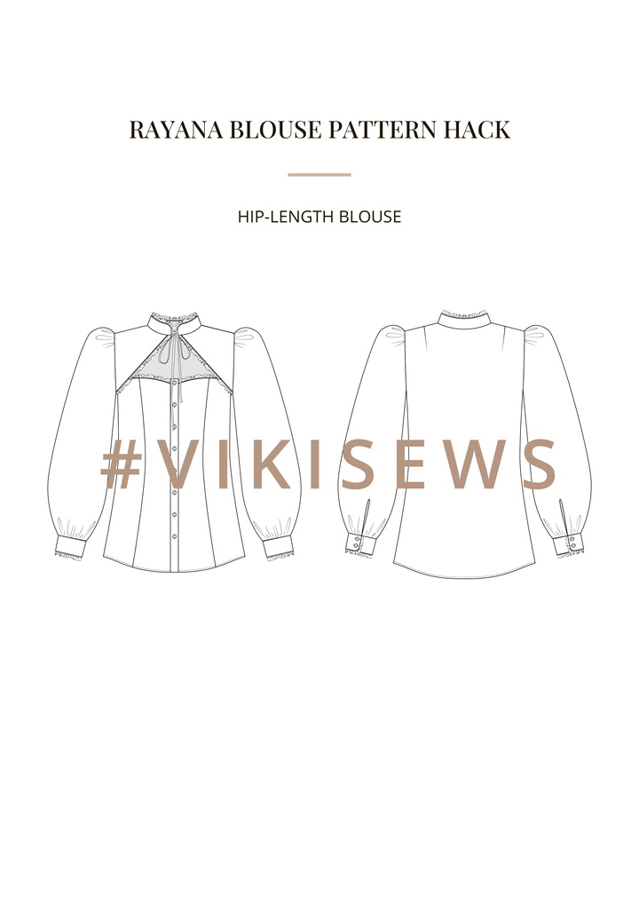 Rayana blouse pattern hacking guide