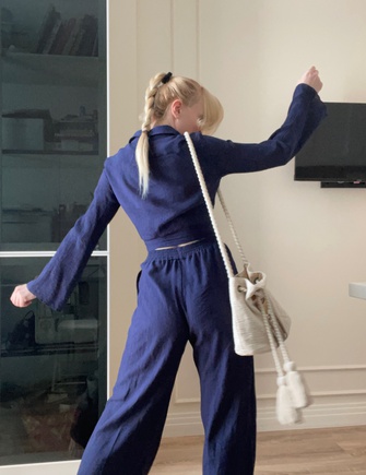 На базе выкройки платья получился отличный топ🌟