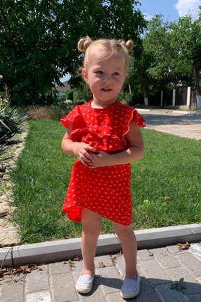 Хорошенькое, легкое одно платьюшко за вечерок с чаем можно сделать