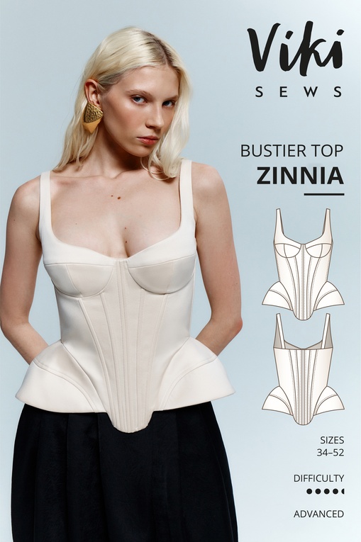Zinnia bustier top