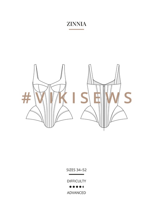 Zinnia bustier top
