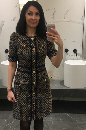 Платье из твида