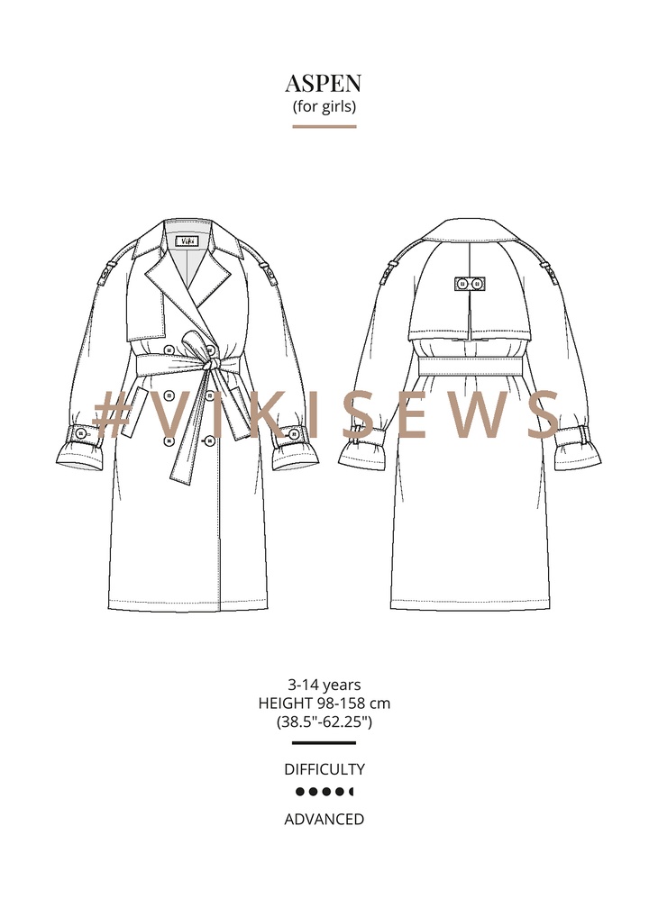 Aspen trench coat (girl)