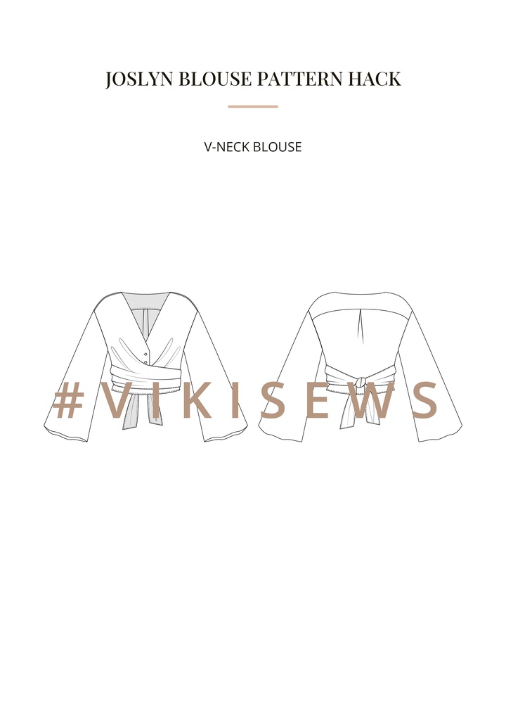 Joslyn blouse pattern hacking guide