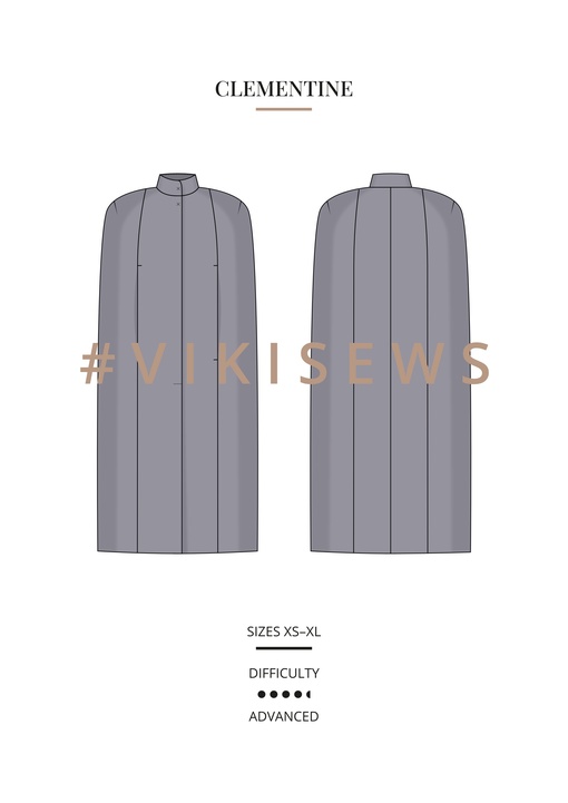 Clementine cape coat