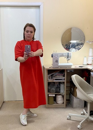 Платье на базе выкройки Ива