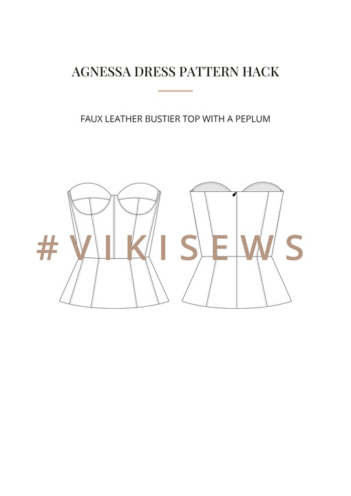 Agnessa dress pattern hacking guide