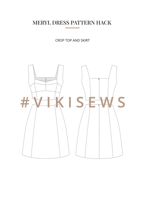 Meryl dress pattern hacking guide
